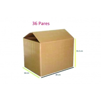 Caja empaque 36 pares