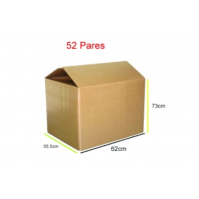 Caja empaque 52 pares 