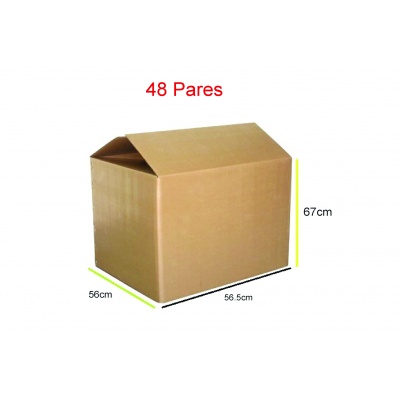 Caja empaque 48 pares 